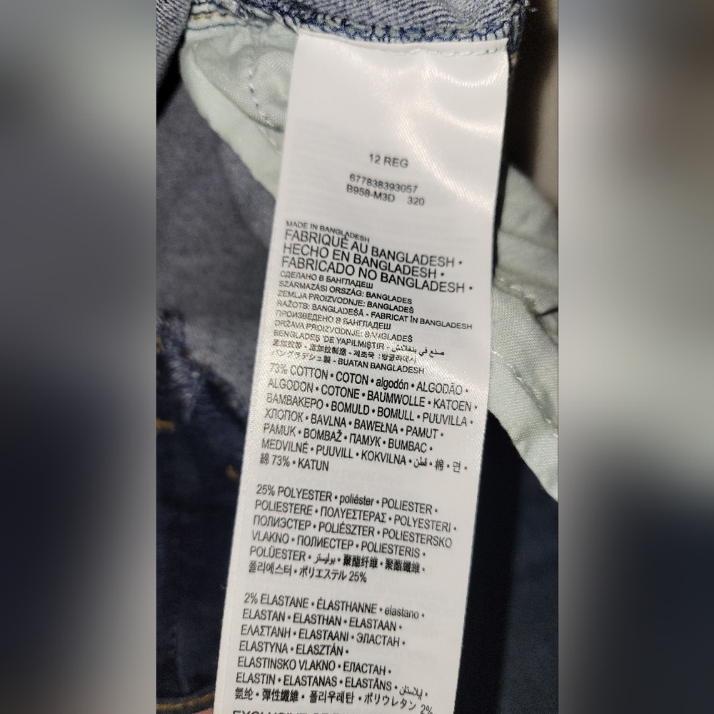 Girl's Super Skinny Jeans Size 12R Like New Elastic Adjustable Waist - Picture 5 of 7